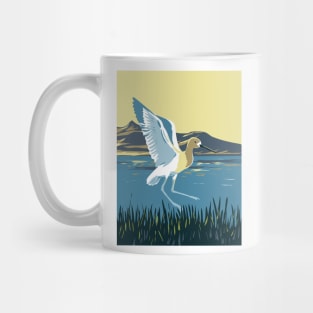 American Avocet in the Great Salt Lake Utah USA WPA Art Poster Mug